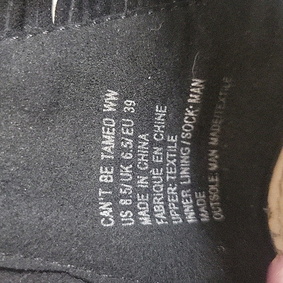 Women's JUSTFAB Heels Size 8.5 Black Zipper On The Back Of The Heel - Picture 7 of 8